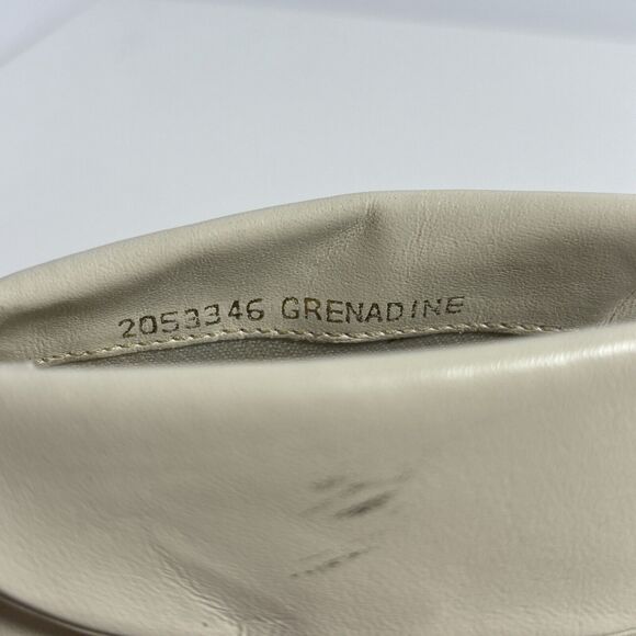 Arpeggios Grenadine Folded Top Flat Leather White Ankle Booties Women’s 8M - Picture 7 of 7